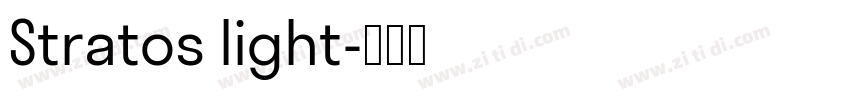 Stratos light字体转换